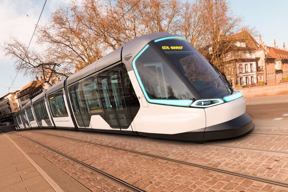 Mise en service du premier tramway transfrontalier français conçu par Alstom et le Peugeot Design Lab
